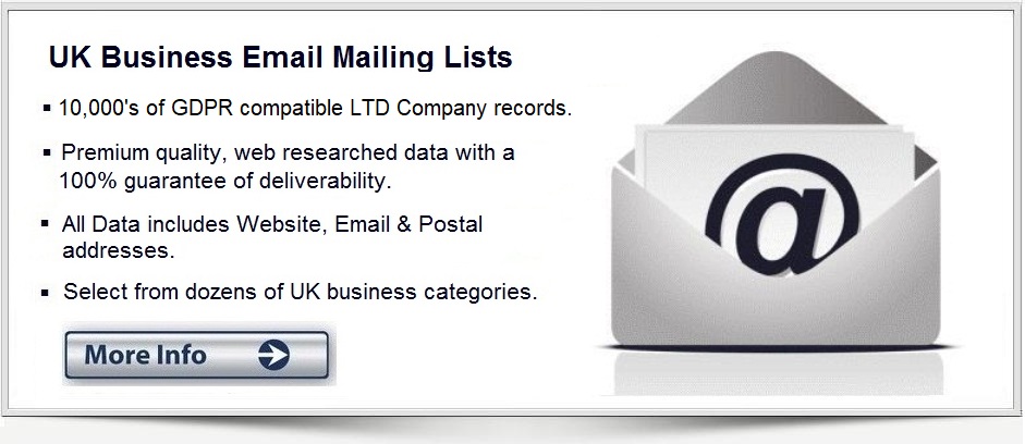 Databases Store UK-MAILING-LISTS-UK-Email-List United Kingdom Email List | UK Business Mailing Addresses Database
